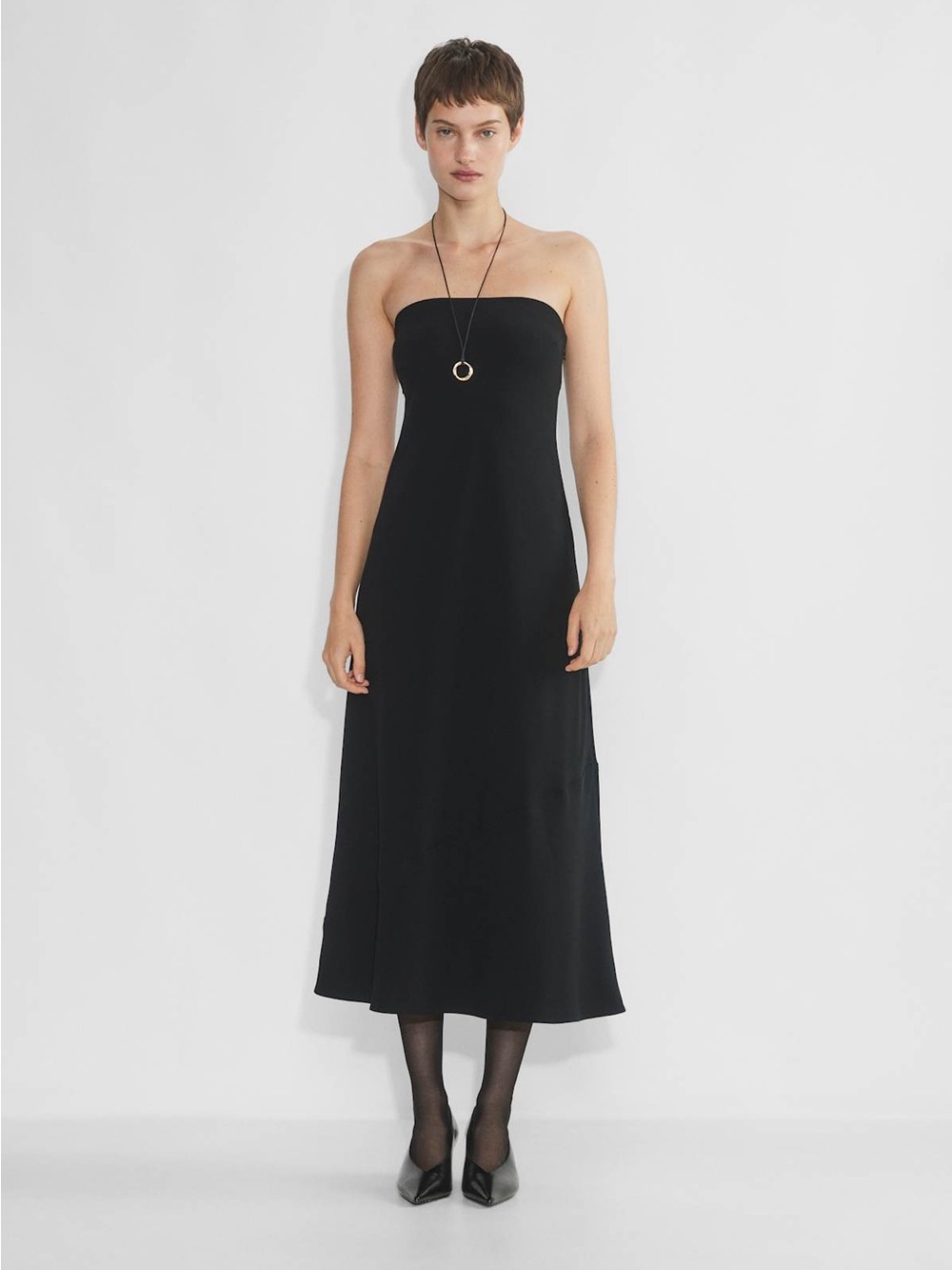 Aritzia Babaton Strapless Resolution Dress
Japanese Crepe Black Long